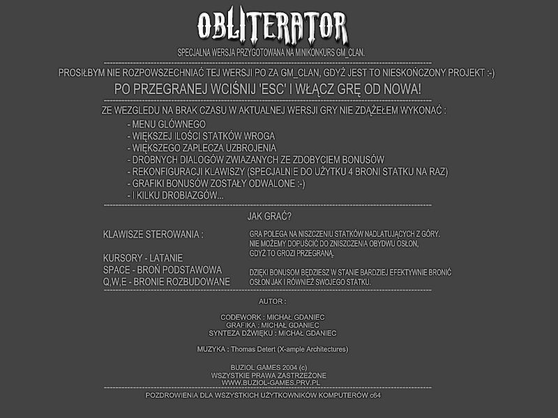 Obliterator (prealpha)